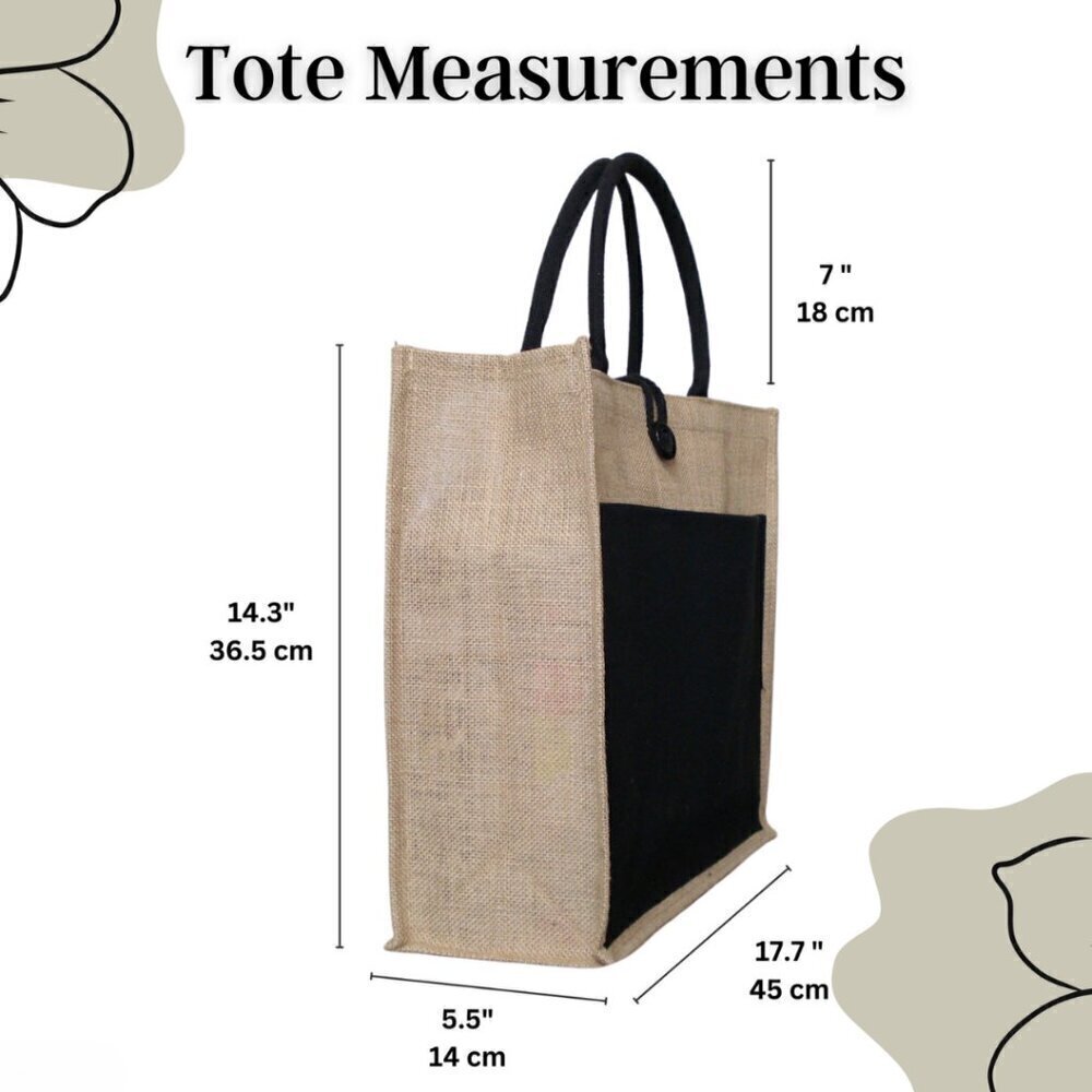 Custom Canvas Tote Bag, Large Size - Skulls Option #5 - Cream Tote - Picture 3 of 14